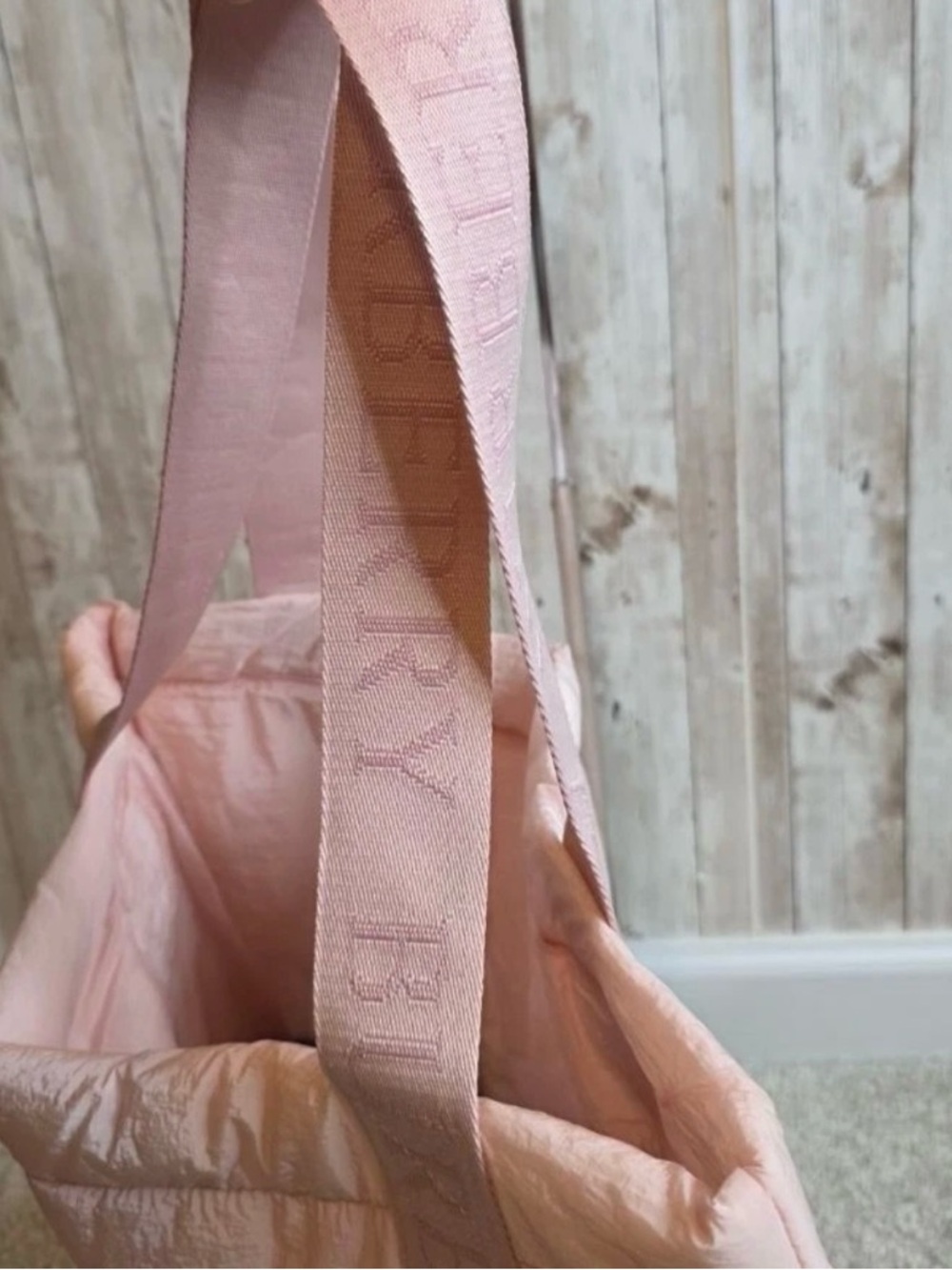 Burberry Soft Pink Branded Strap Tote - Picture 8 of 10